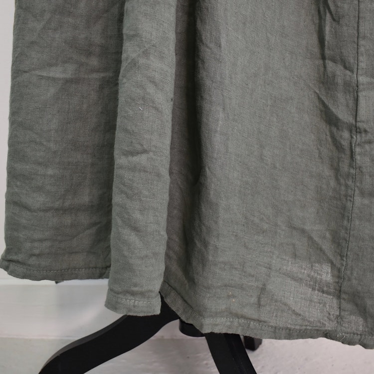 Linneklänning med Fickor SOFT MILITARE