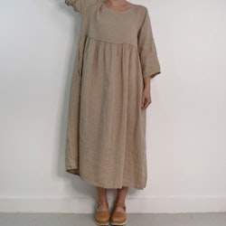 Linneklänning med Fickor CASHMERE