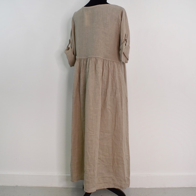 Linneklänning med Fickor CASHMERE