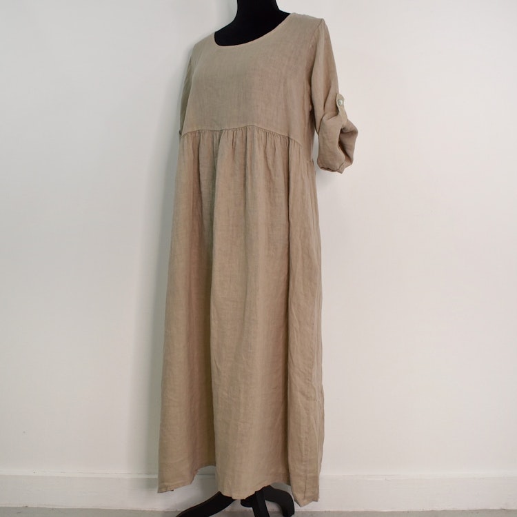 Linneklänning med Fickor CASHMERE