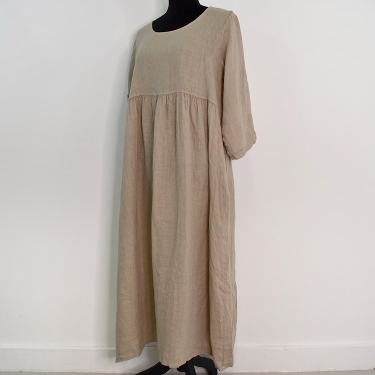 Linneklänning med Fickor CASHMERE