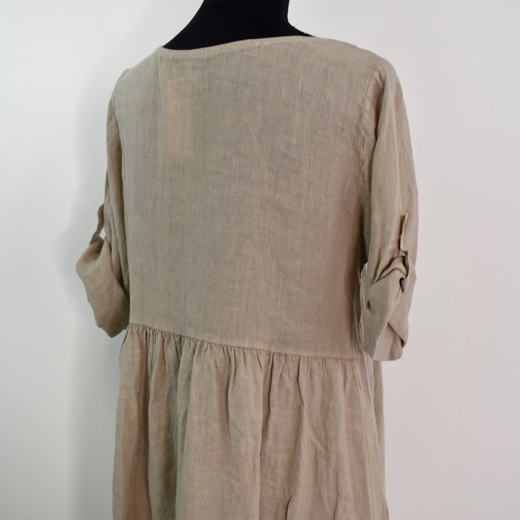 Linneklänning med Fickor CASHMERE