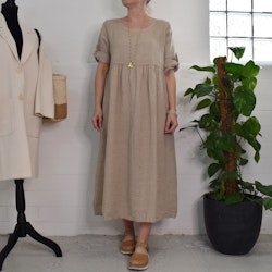 Linneklänning med Fickor CASHMERE