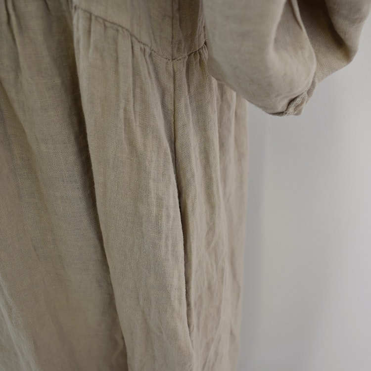 Linneklänning med Fickor CASHMERE