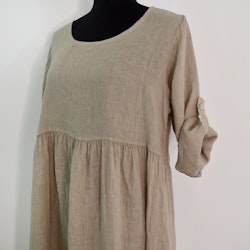 Linneklänning med Fickor CASHMERE
