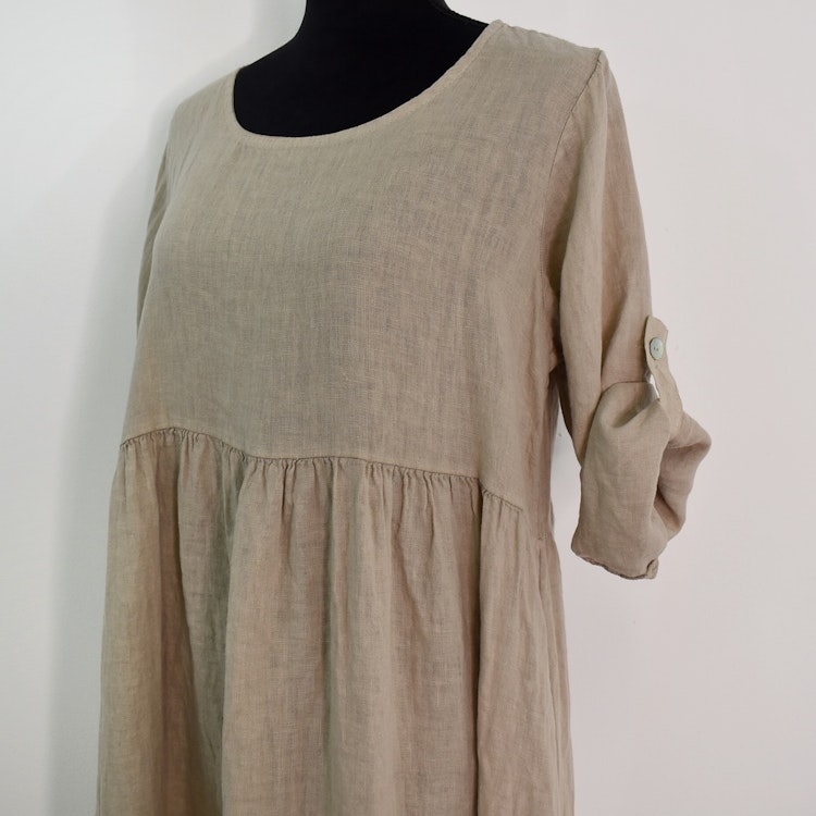 Linneklänning med Fickor CASHMERE