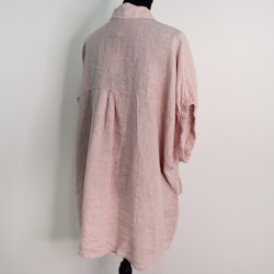 Kort linneskjorta med Volang ROSA