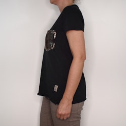 SECOND HAND T-shirt SVART S/M - Lo-ika