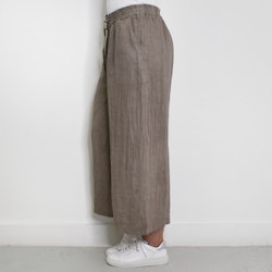Coulettbyxa i linne Vivi TAUPE - Mix By Heart