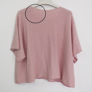 ANDRASORTERING Stickad Ponchotröja ROSE