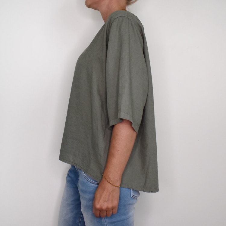 Blus Hilda MILITARY - Marta du Chateau