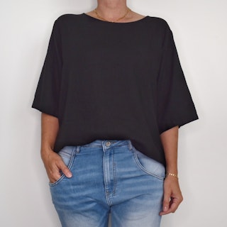Blus Hilda SVART - Marta du Chateau