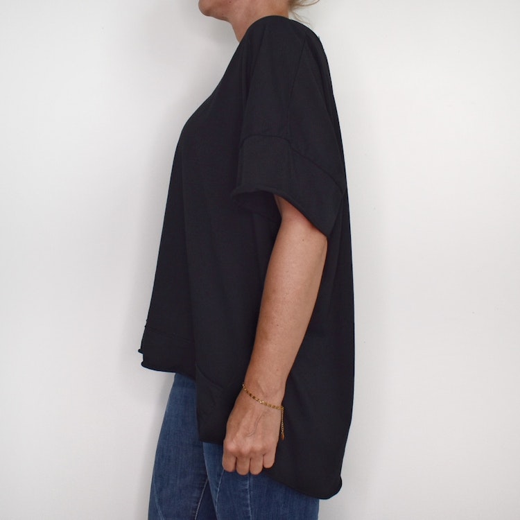 T-shirt Over Sized Janna SVART - Marta du Chateau