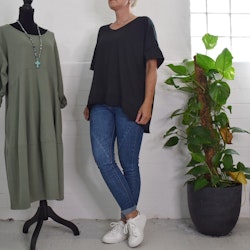 T-shirt Over Sized Janna SVART - Marta du Chateau