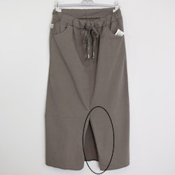 ANDRASORTERING Kjol Lång Stretchig TAUPE