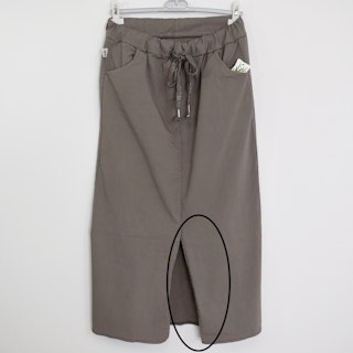 ANDRASORTERING Kjol Lång Stretchig TAUPE