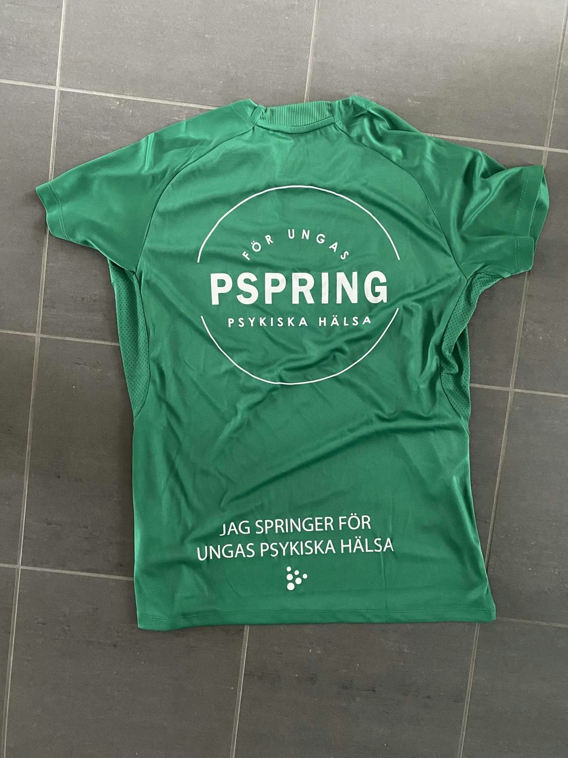T-shirt "Jag springer för ungas psykiska hälsa"