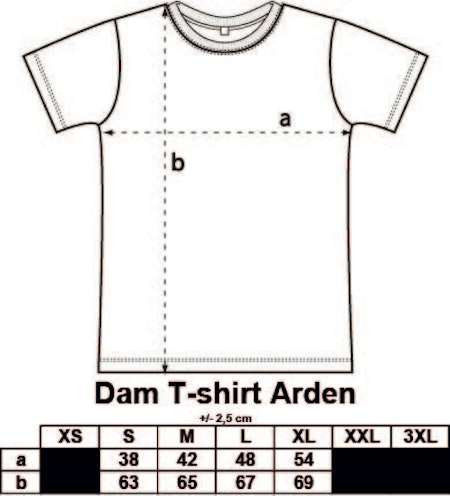 Dam T-shirt Arden med tryck