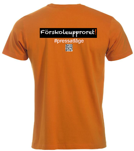 T-shirt "Förskoleupproret!" "FYNDHÖRNAN"