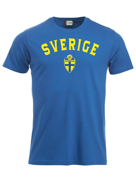 T-shirt "SVERIGE Royalblå med namn & nummer"