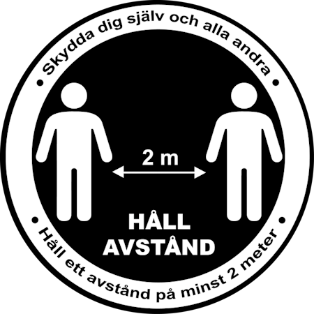 Dam T-shirt Classic "Håll avstånd" FYNDHÖRNA