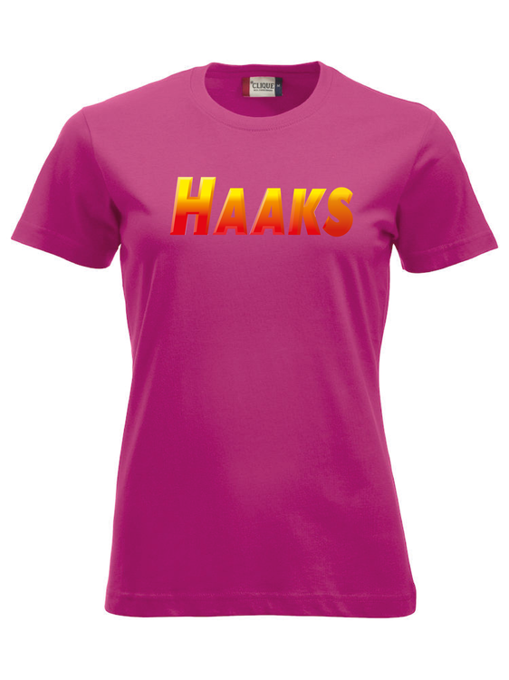 Cerise Dam T-shirt "HAAKS"
