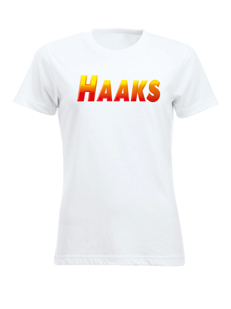 Vit Dam T-shirt "HAAKS"