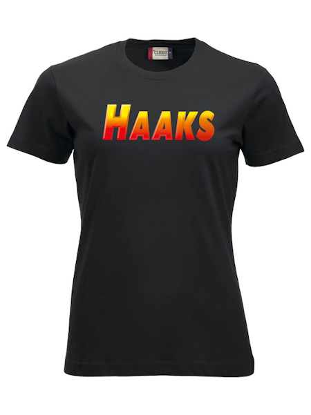 Svart Dam T-shirt "HAAKS"