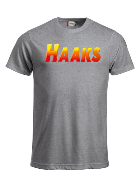 Grå T-shirt "HAAKS"
