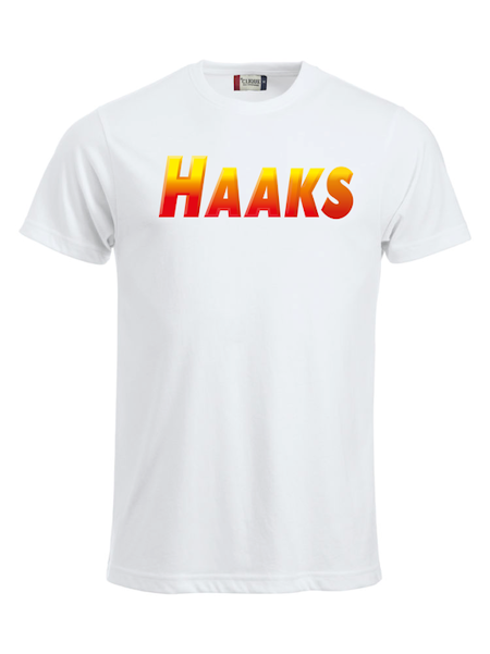 Vit T-shirt "HAAKS"