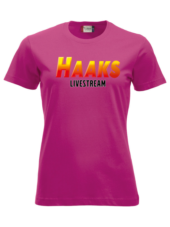 Cerise Dam T-shirt "HAAKS Livestream "