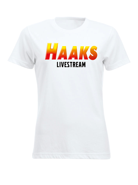 Vit Dam T-shirt "HAAKS Livestream "