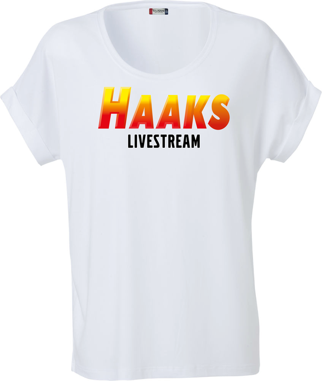 Vit Dam T-shirt Katy "HAAKS Livestream"