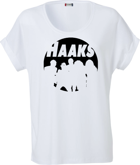 Vit Dam T-shirt Katy "HAAKS Siluett"