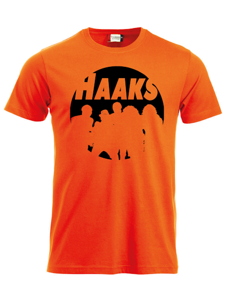 Orange T-shirt "HAAKS Siluett"