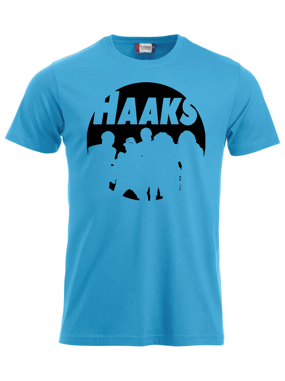 Turkos T-shirt "HAAKS Siluett" svart