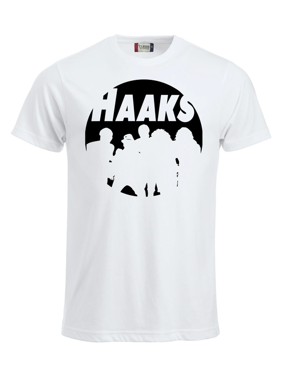 Vit T-shirt "HAAKS Siluett"