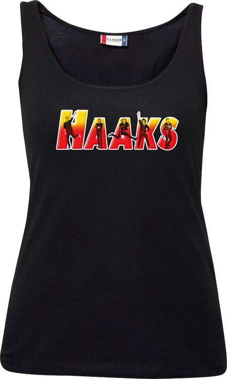 Svart Dam Tank Top "HAAKS Members"