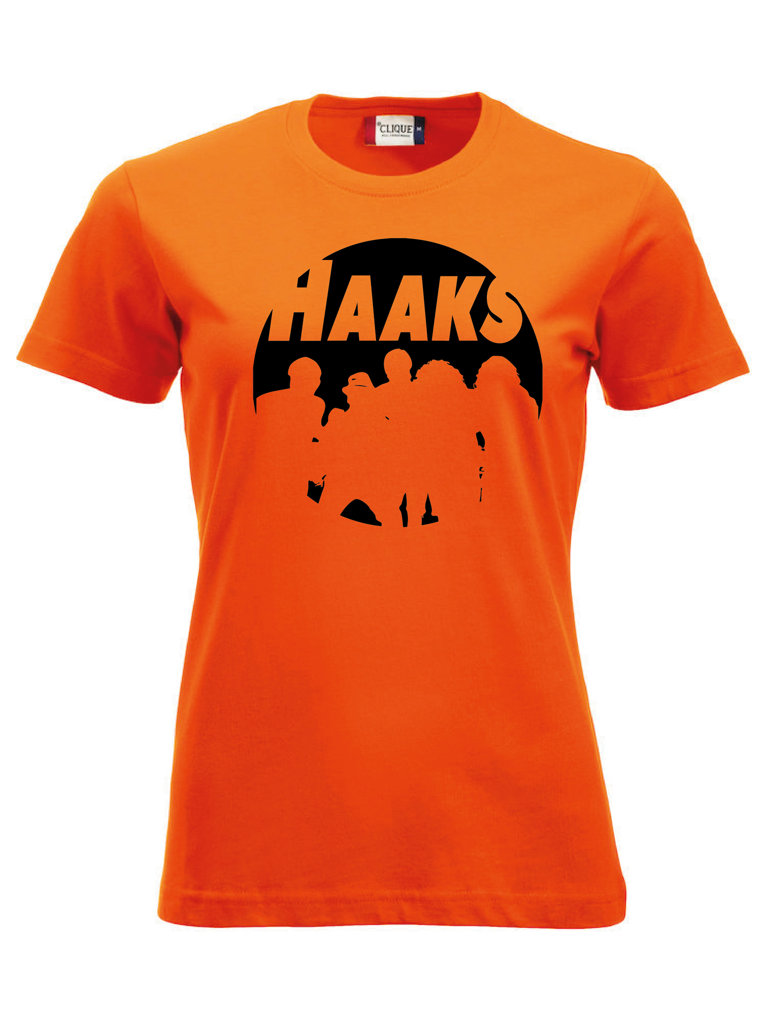 Orange Dam T-shirt "HAAKS Siluett "