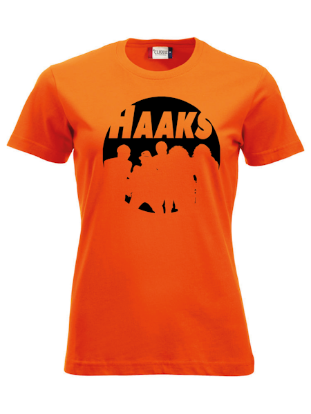Orange Dam T-shirt "HAAKS Siluett "