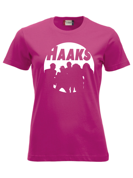 Cerise Dam T-shirt "HAAKS Siluett" vit