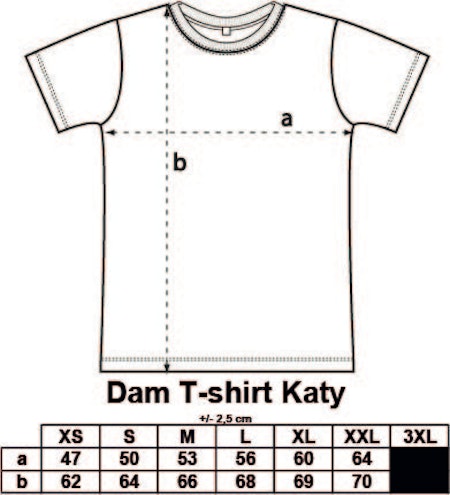 Vit Dam T-shirt Katy "SHINE"