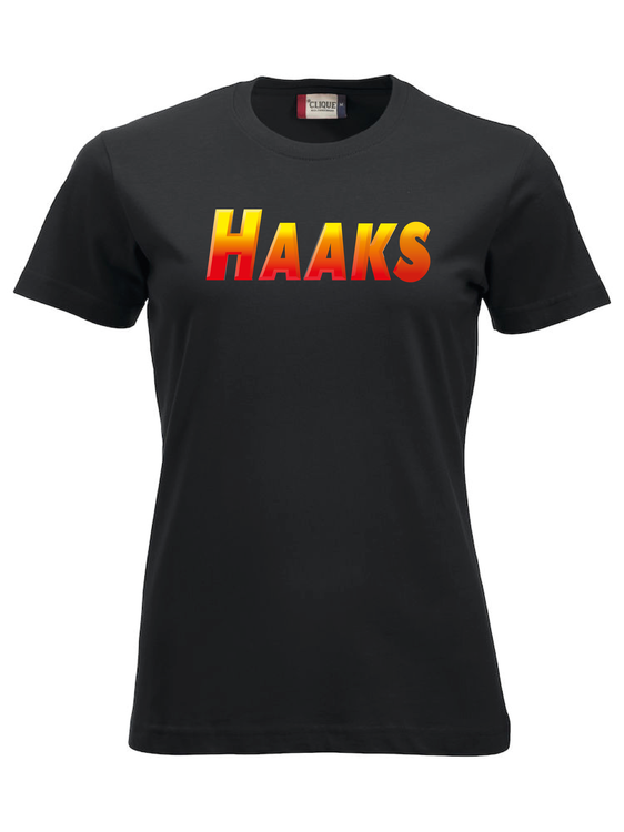 FYND! Svart Dam T-shirt "HAAKS"