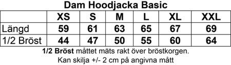 Vit Dam Hoodjacka "EZCAPE" rygg