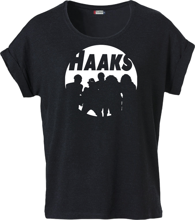 FYND! Svart Dam T-shirt Katy "HAAKS Siluett" vit