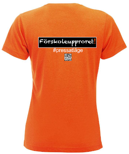 Dam T-shirt "Förskoleupproret!"