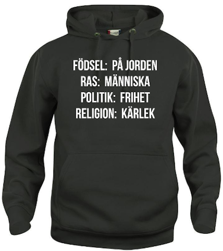 Hoodtröja Basic "Human"