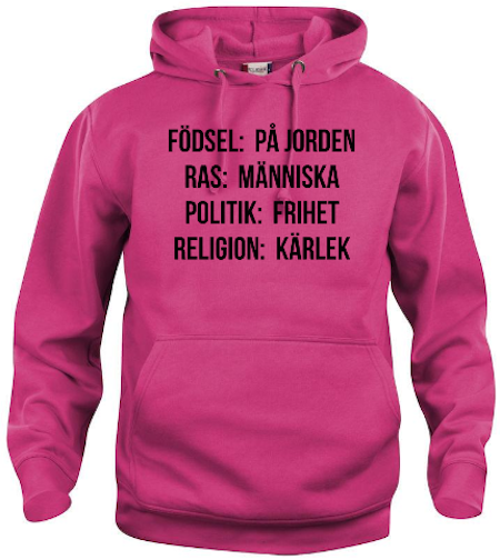 Hoodtröja Basic "Human"