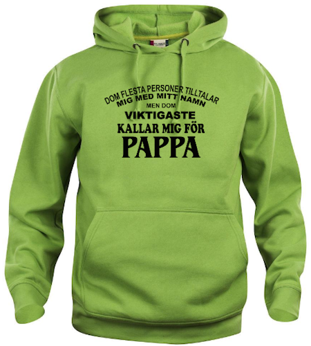 Hoodtröja Basic "Pappa"