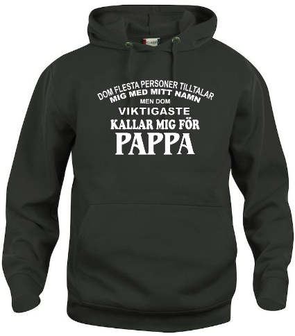 Hoodtröja Basic "Pappa"